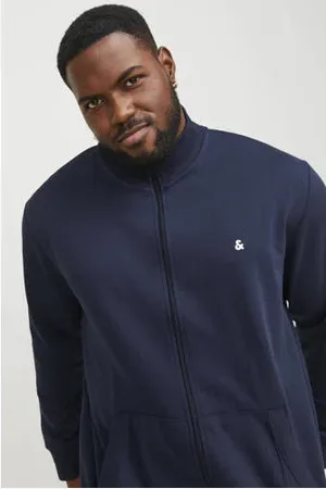 JACK & JONES Sweatvest JJEPAULOS Plus Size met logo