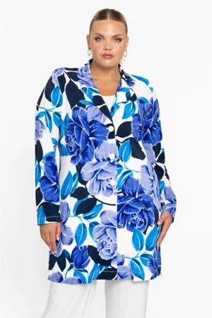 Yoek Regular blazer blazer blauw
