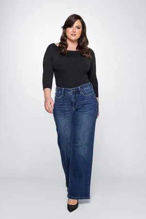 Fox Factor High waisted wide leg jeans DIXI