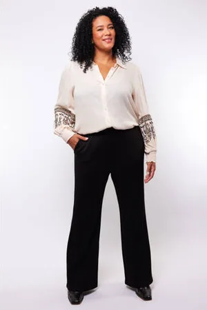 Exxcellent Flared regular waist broek