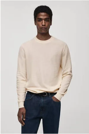 MANGO Trui fijn gebreid beige