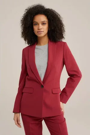 WE Fashion Getailleerde blazer rood