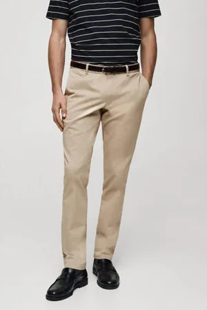 MANGO Slim fit chino beige