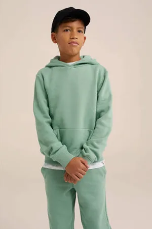 WE Fashion Blue Ridge hoodie bright petrol