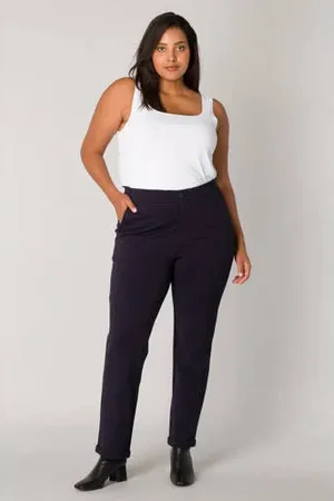 Base Level Jersey broek Yoella donkerblauw