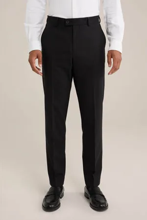 WE Fashion Slim pantalon zwart