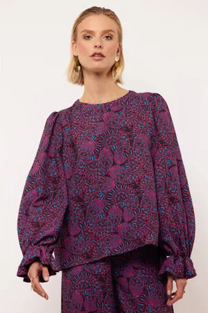 Fluresk Blousetop paars