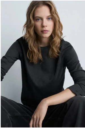 MANGO Longsleeve antraciet