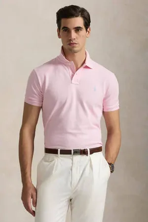 Ralph Lauren Slim polo lichtroze