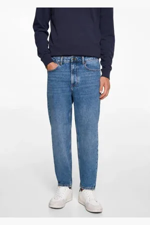 MANGO Straight leg jeans medium blue denim