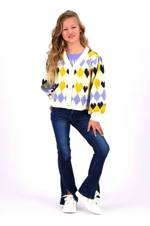 Vingino Vest wit fijn gebreid