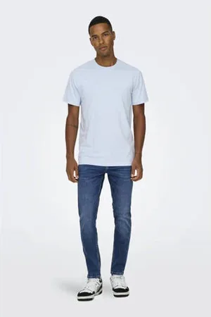 Only & Sons Slim fit jeans blauw