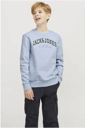 JACK & JONES JUNIOR sweater JJECALEB met logo