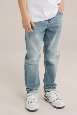 WE Fashion Blue Ridge regular fit jeans lichtblauw
