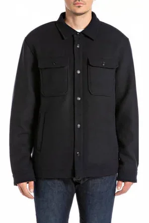Replay Overshirt met wol