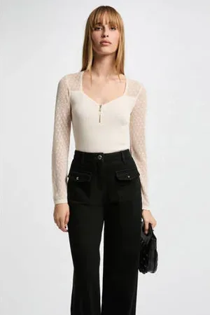 Morgan High waist wide leg jeans
