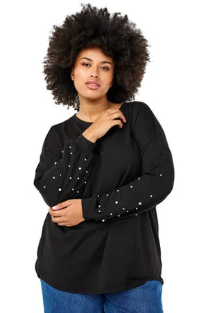 Zizzi Sweater met parels