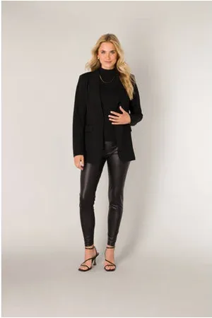 Base Level Imitatieleren slim fit legging Ysabel