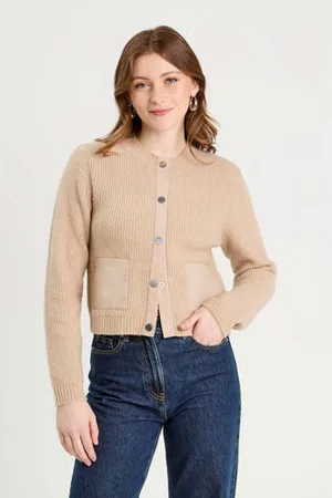 Cache Cache Vest rib gebreid
