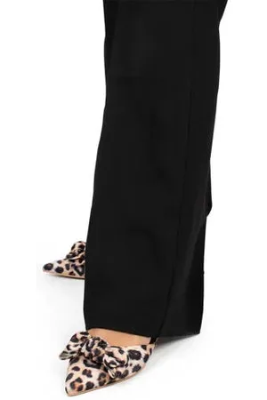 Posh By Poelman Loa slingback loafers met panterprint beige/bruin