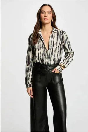 Morgan Blouse met all over print