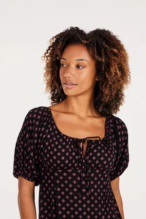 Protest Jurk met all over print zwart