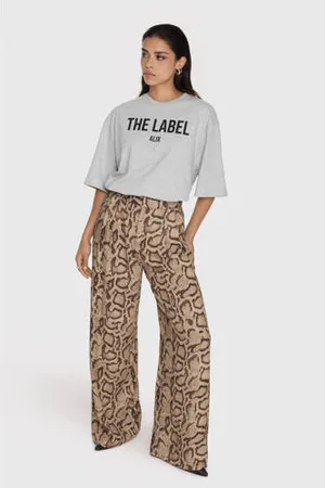 Alix the label Wide leg high waist broek