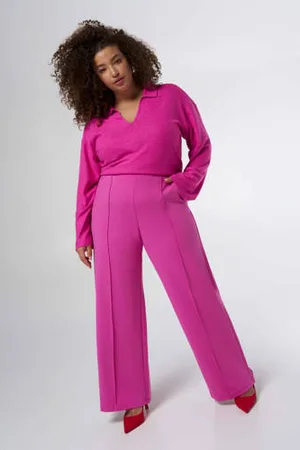 MS Mode Wide leg regular waist broek