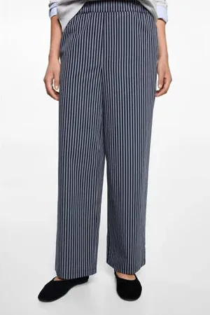 MANGO Wide leg casual broek