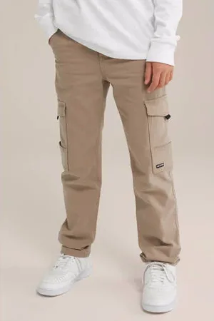 WE Fashion Blue Ridge straight cargo broek beige