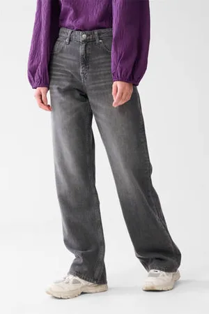 SHOEBY High waist wide leg jeans grey denim