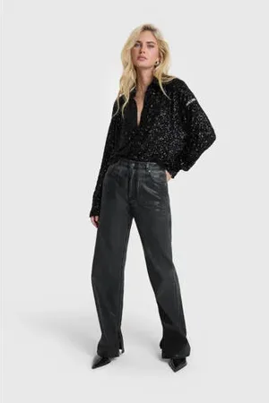 Alix the label High waist straight leg jeans