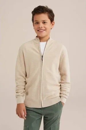 WE Fashion Blue Ridge vest fijn gebreid
