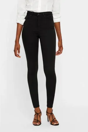VERO MODA High waist skinny jeans VMSOPHIA stay black