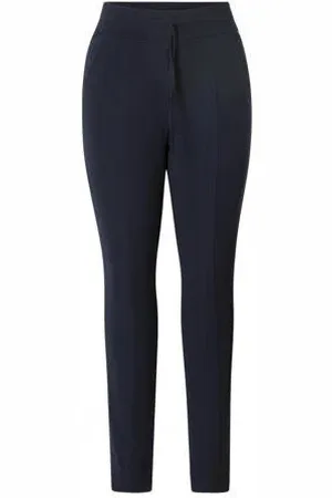 ES&SY Tapered fit broek van travelstof