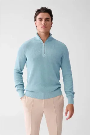 SHOEBY Trui fijn gebreid lichtblauw