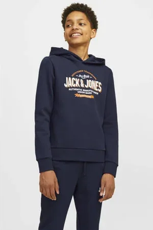 JACK & JONES JUNIOR hoodie JJELOGO met logo