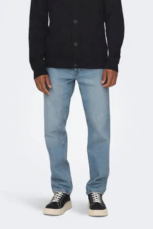 Only & Sons Straight leg jeans ONSEDGE light blue denim