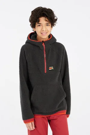 Protest Hoodie fleece PRT CULT JR antraciet