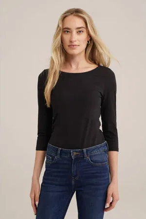 WE Fashion Longsleeve zwart