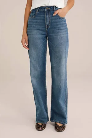 WE Fashion Blue Ridge high waist wide leg jeans dark