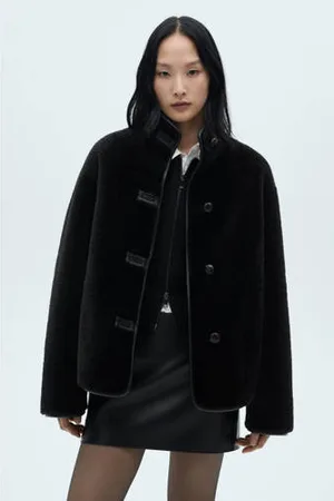MANGO Faux fur jas