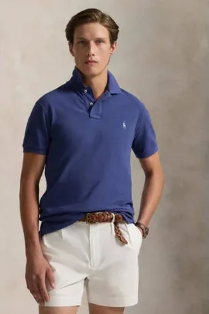 Ralph Lauren Slim polo blauw