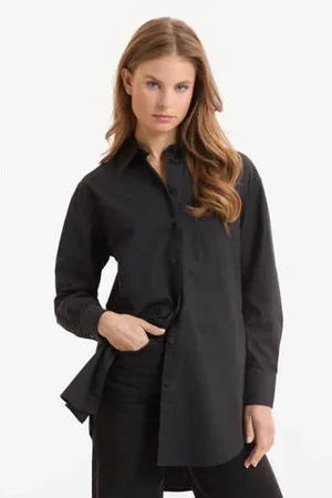 Anytime Oversized poplin blouse