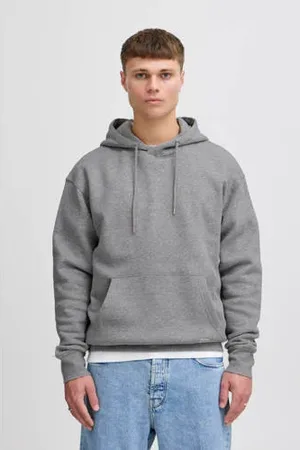 Solid Gemêleerde hoodie