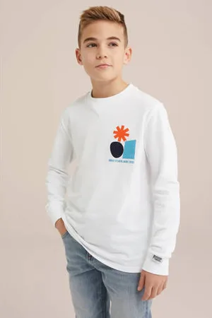 WE Fashion Blue Ridge longsleeve wit