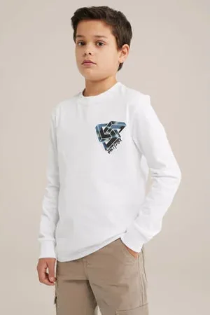 Salty Dog Longsleeve wit