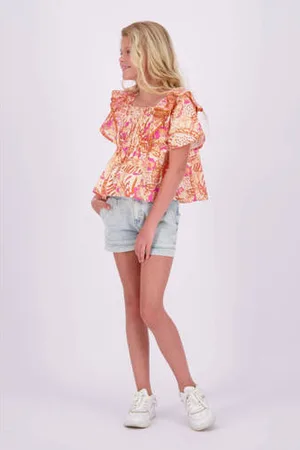 Vingino High waist denim short Dana