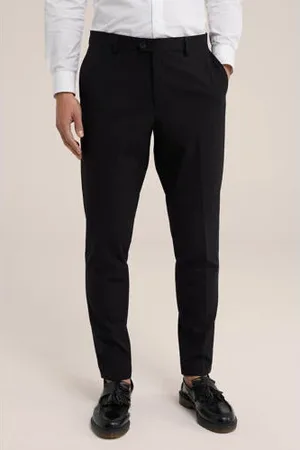 WE Fashion WE Fundamentals slim pantalon zwart
