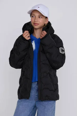 CoolCat Puffer Winterjas Jennifer met 3D Hartjes